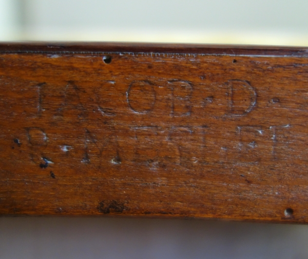 Jacob Desmalter : pair of Empire mahogany chairs - stamped