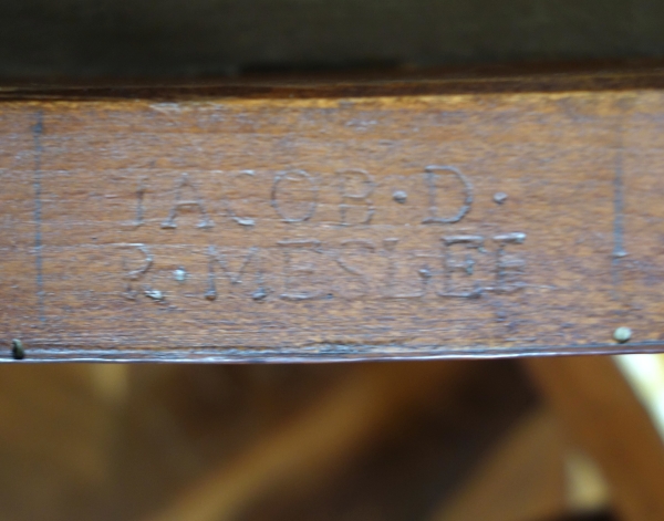 Jacob Desmalter : pair of Empire mahogany chairs - stamped