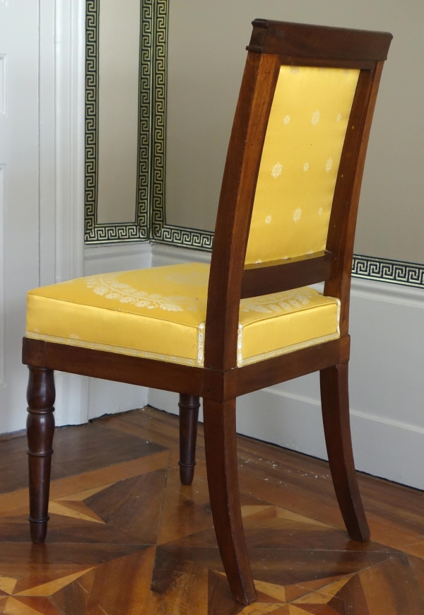 Jacob Desmalter : pair of Empire mahogany chairs - stamped