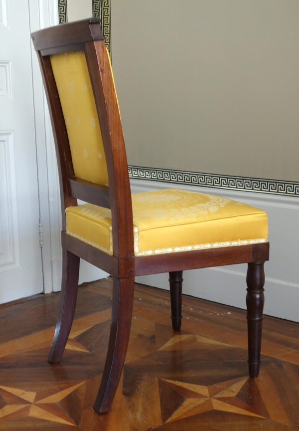 Jacob Desmalter : pair of Empire mahogany chairs - stamped