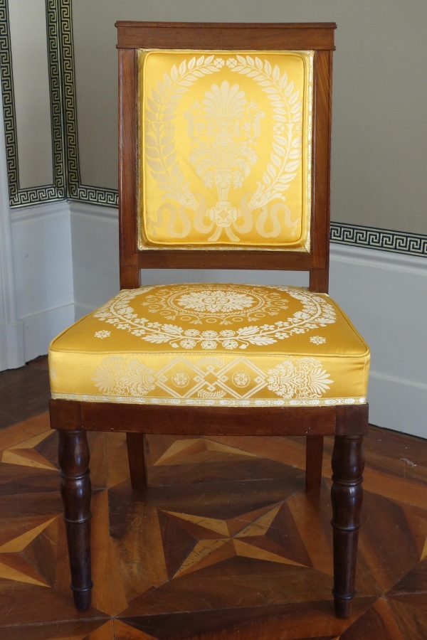 Jacob Desmalter : pair of Empire mahogany chairs - stamped