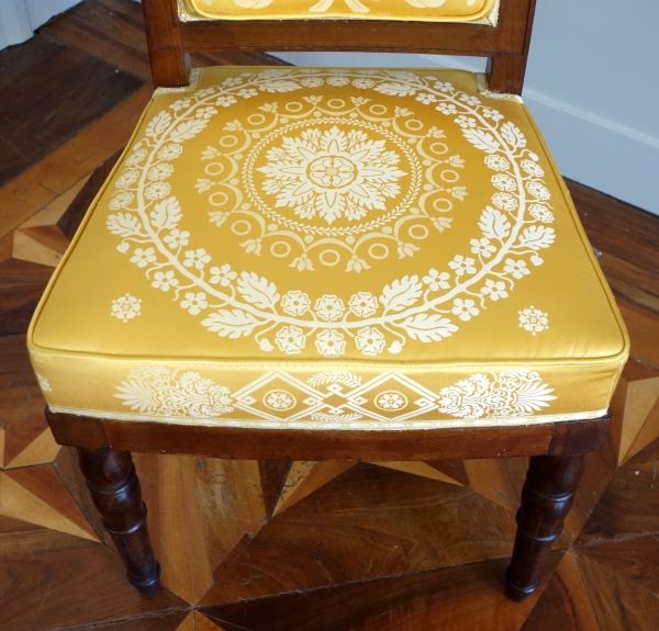 Jacob Desmalter : pair of Empire mahogany chairs - stamped
