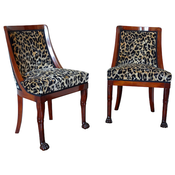 Jacob Freres : pair of Empire mahogany chairs, early 19th century circa 1803 - 1805