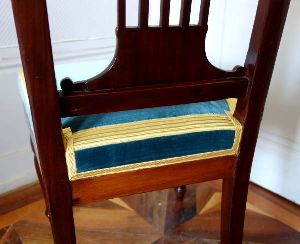 Pair of Royal chairs made by Jacob for King Louis Philippe at Bizy Castle