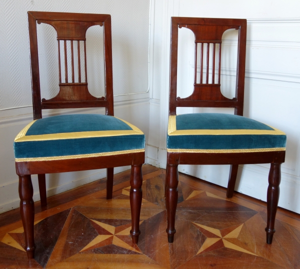 Pair of Royal chairs made by Jacob for King Louis Philippe at Bizy Castle