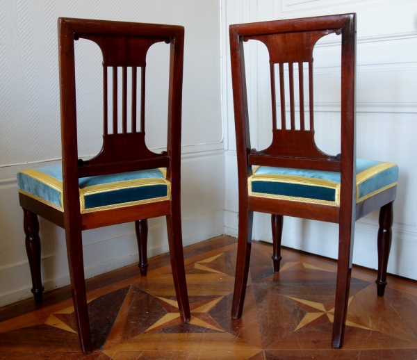 Pair of Royal chairs made by Jacob for King Louis Philippe at Bizy Castle