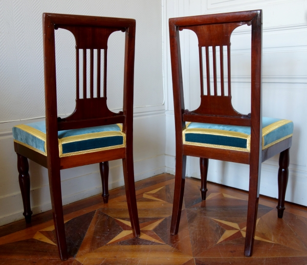 Pair of Royal chairs made by Jacob for King Louis Philippe at Bizy Castle