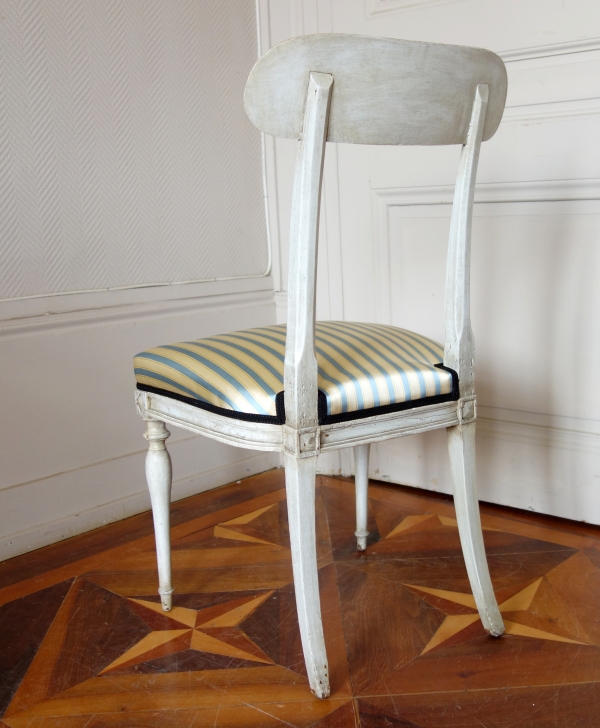 Pair of lacquered chairs in the taste of Jacob, late 18th century