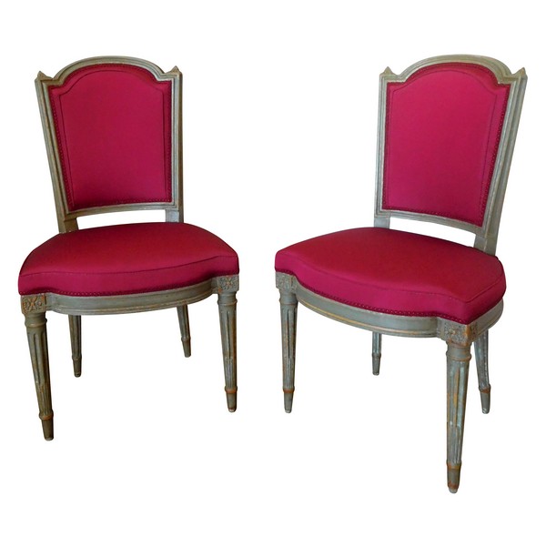 Pair of Louis XVI chairs - late 18th century circa 1780