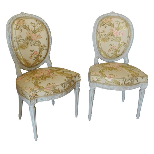 Jean Baptiste Boulard : pair of Louis XVI chairs