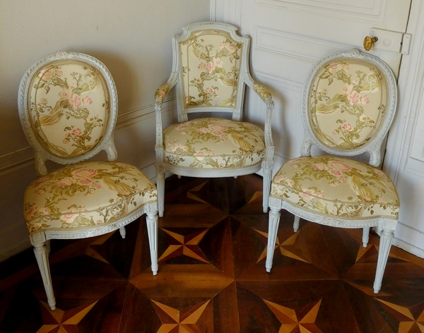 Jean Baptiste Boulard : pair of Louis XVI chairs