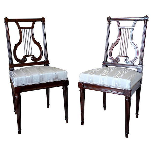 Set of 6 Louis XVI armchairs stamped Pierre Brizard - Ref.94588