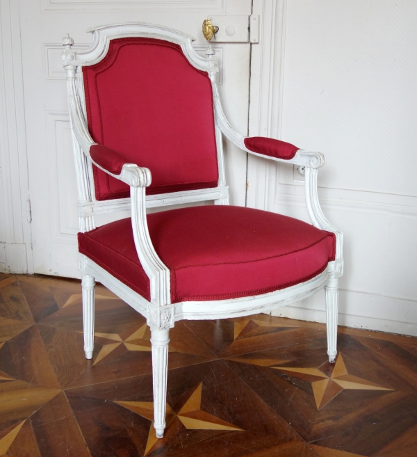 Paire de fauteuils à la Reine d'époque Louis XVI vers 1788-90