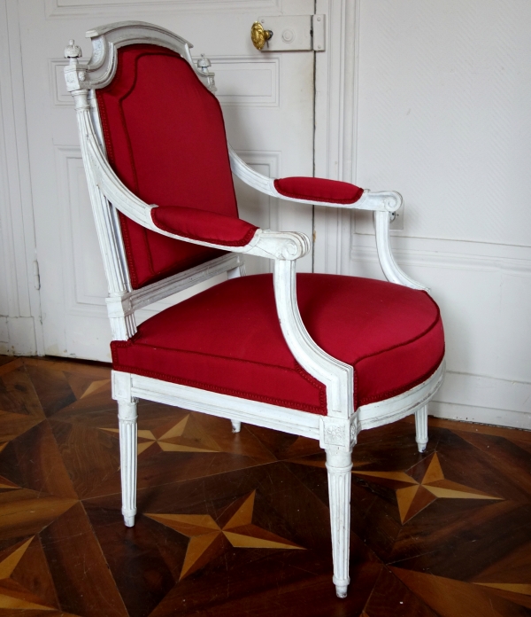 Paire de fauteuils à la Reine d'époque Louis XVI vers 1788-90