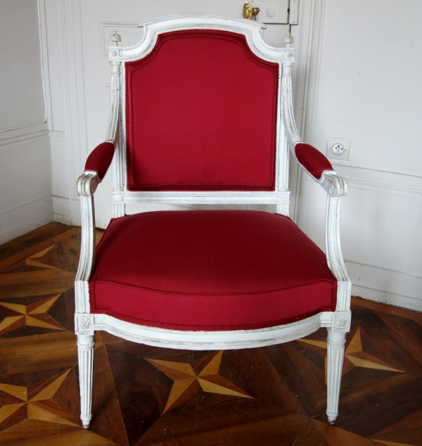 Paire de fauteuils à la Reine d'époque Louis XVI vers 1788-90