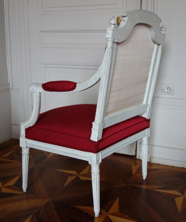 Paire de fauteuils à la Reine d'époque Louis XVI vers 1788-90