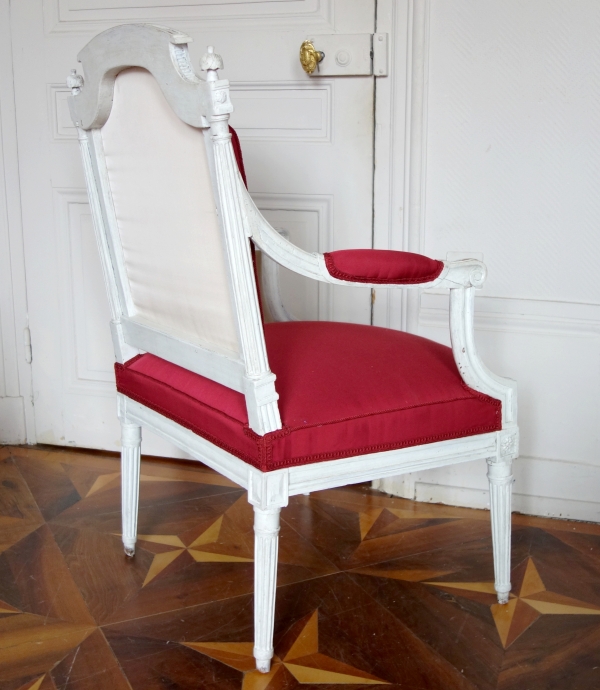 Paire de fauteuils à la Reine d'époque Louis XVI vers 1788-90