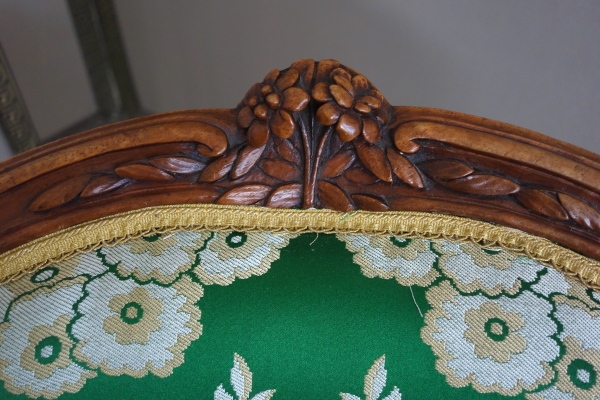 Pierre Nogaret - paire de fauteuils cabriolet d'époque Louis XV - estampille