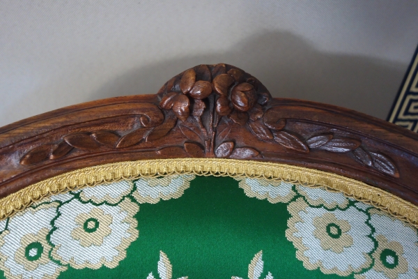 Pierre Nogaret - paire de fauteuils cabriolet d'époque Louis XV - estampille