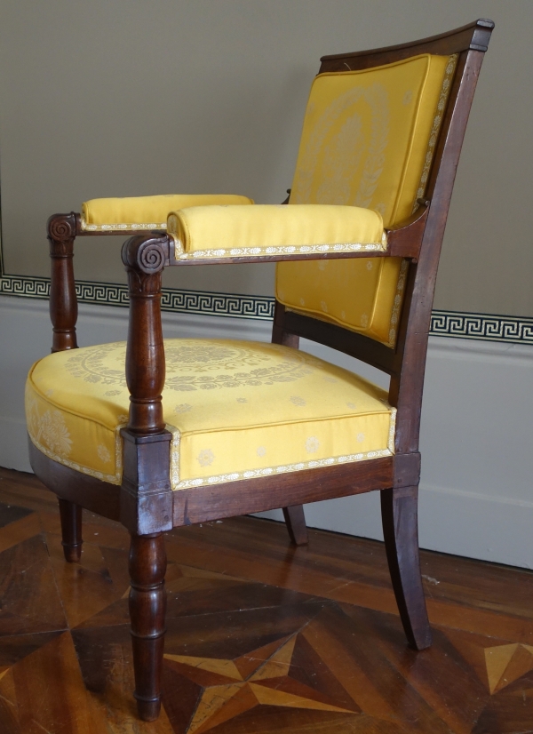 Jacob Desmalter : paire de fauteuils d'époque Empire en acajou - estampillés