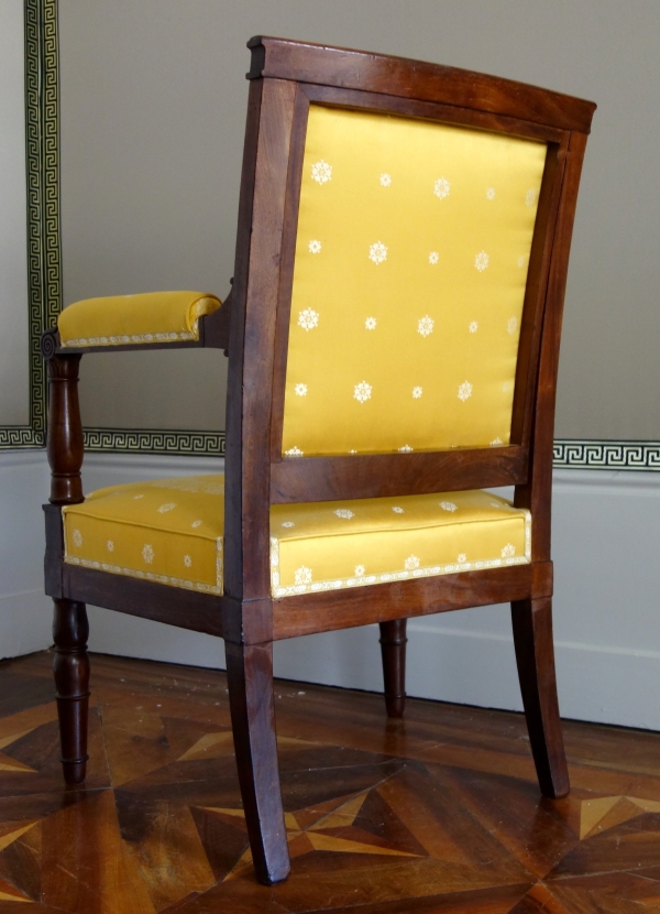 Jacob Desmalter : paire de fauteuils d'époque Empire en acajou - estampillés