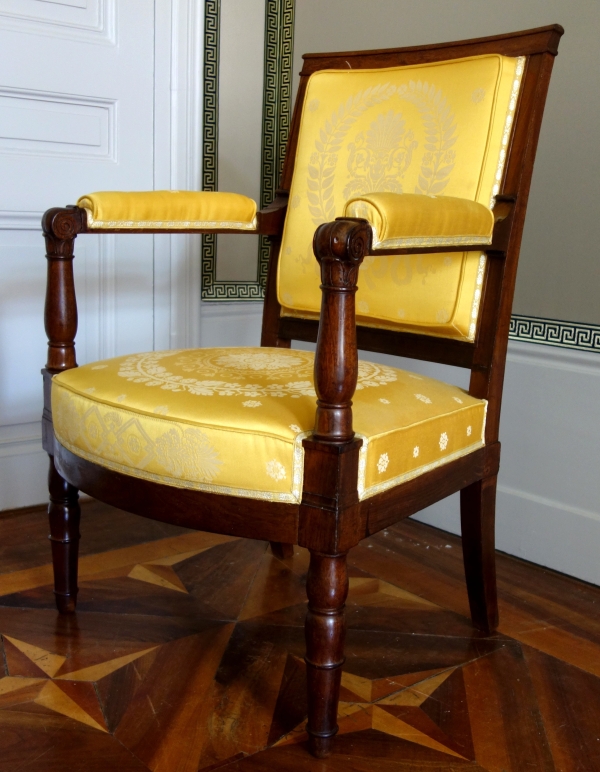 Jacob Desmalter : paire de fauteuils d'époque Empire en acajou - estampillés