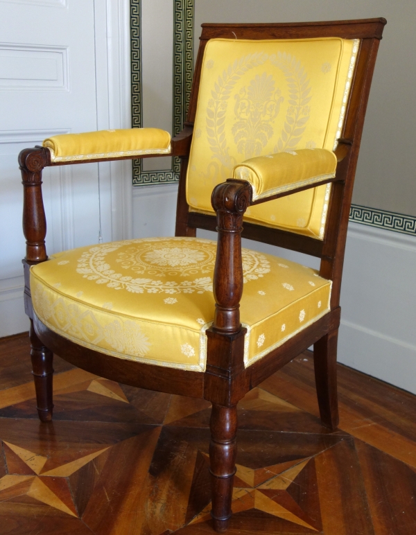 Jacob Desmalter : paire de fauteuils d'époque Empire en acajou - estampillés