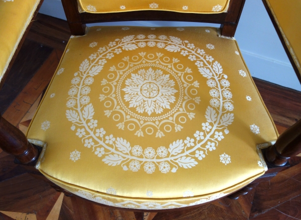 Jacob Desmalter : paire de fauteuils d'époque Empire en acajou - estampillés