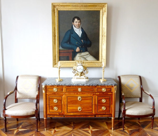 Pair of late 18th century mahogany armchairs attributed to Jacob