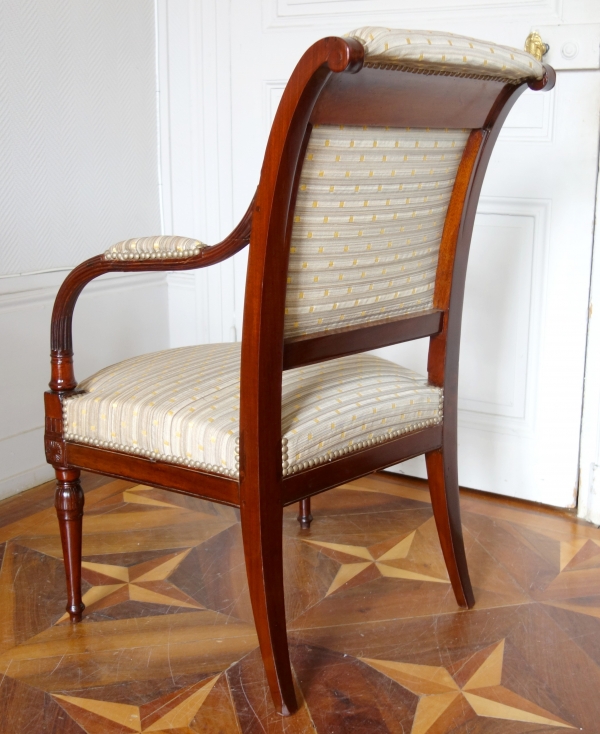 Pair of late 18th century mahogany armchairs attributed to Jacob