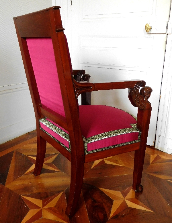 Jacob Desmalter (attribués à) : paire de fauteuils d’époque Empire richement sculptés circa 1806