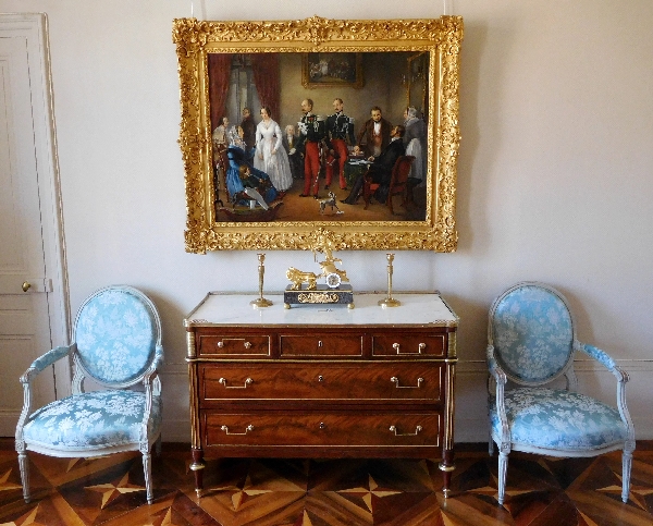 Pair of Louis XVI armchairs - France, late 18th century