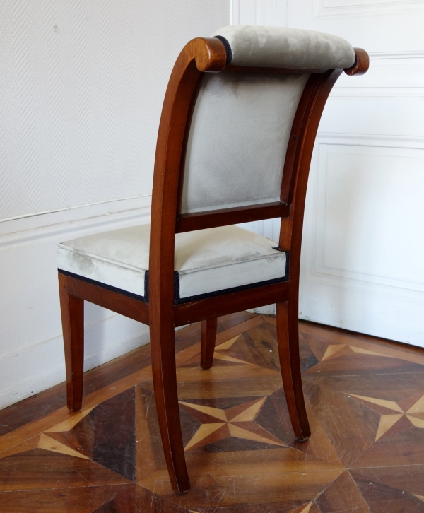 Empire mahogany armchairs set, 2 armchairs and 2 chairs, early 19th century circa 1800