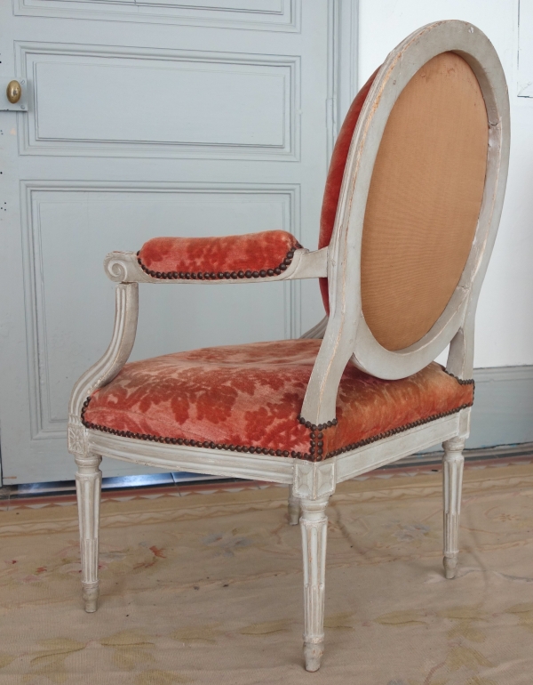 Mobilier de salon 9 pièces d'époque Louis XVI - estampille de Jacques Lechartier