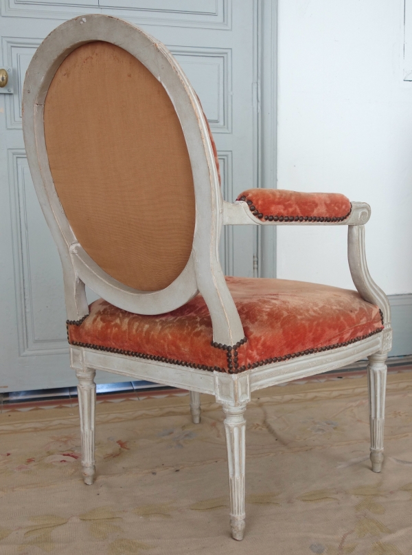 Mobilier de salon 9 pièces d'époque Louis XVI - estampille de Jacques Lechartier