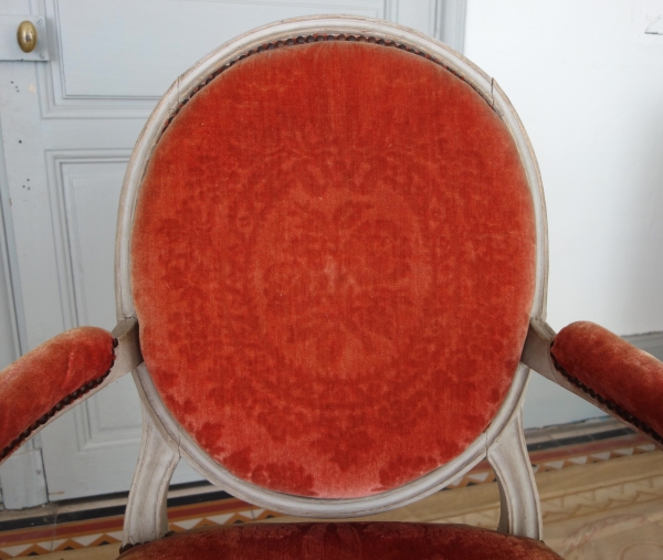 Mobilier de salon 9 pièces d'époque Louis XVI - estampille de Jacques Lechartier