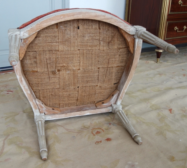 Mobilier de salon 9 pièces d'époque Louis XVI - estampille de Jacques Lechartier