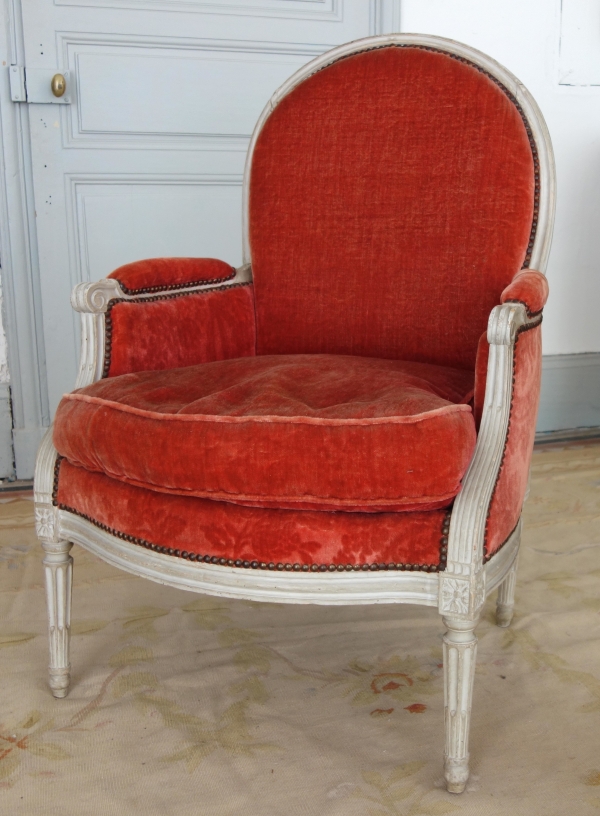 Mobilier de salon 9 pièces d'époque Louis XVI - estampille de Jacques Lechartier