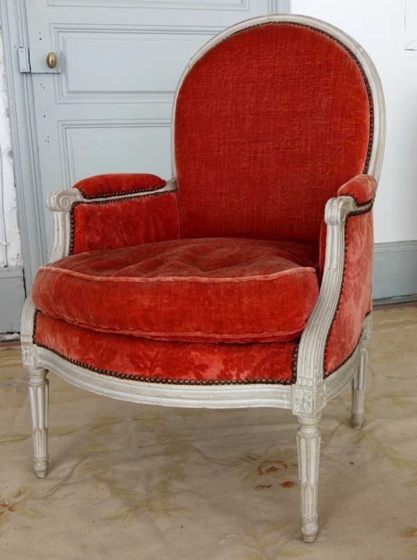 Mobilier de salon 9 pièces d'époque Louis XVI - estampille de Jacques Lechartier