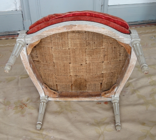 Mobilier de salon 9 pièces d'époque Louis XVI - estampille de Jacques Lechartier