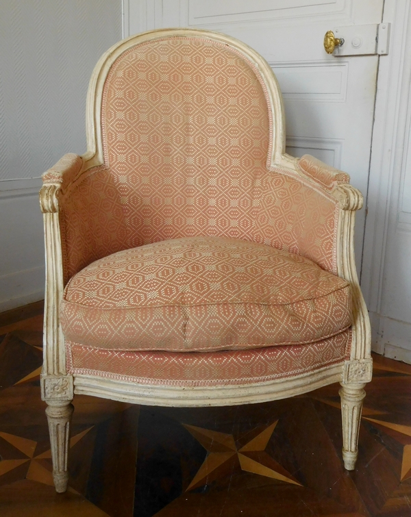 JB Lelarge : grand salon 9 pièces d'époque Louis XVI - canapé 2 bergères 6 fauteuils - estampille