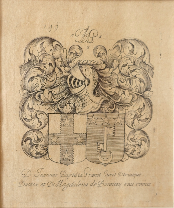 Set of 6 engravings : 12 coat of arms - 19th century