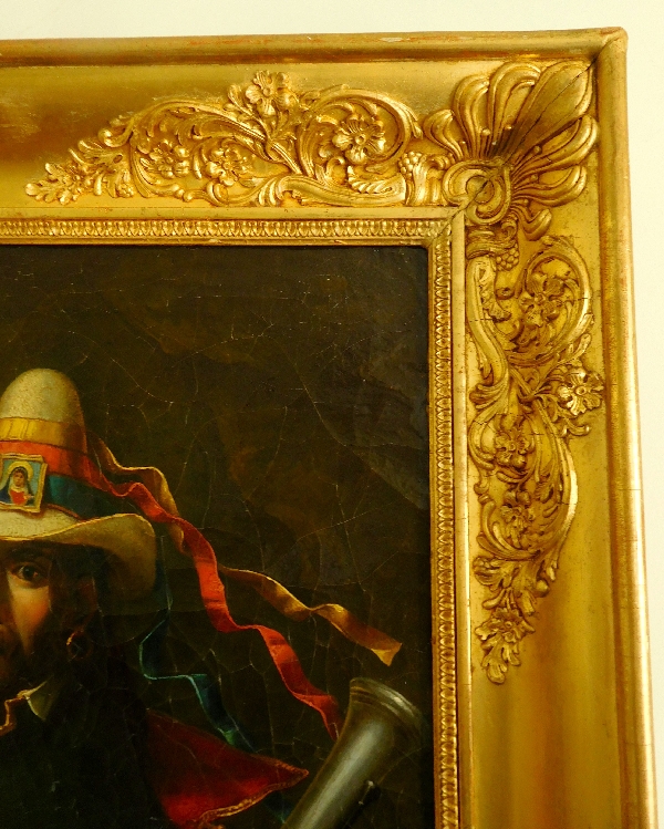 Portrait of a Corsican bandit oil on canvas - France, early 19th century