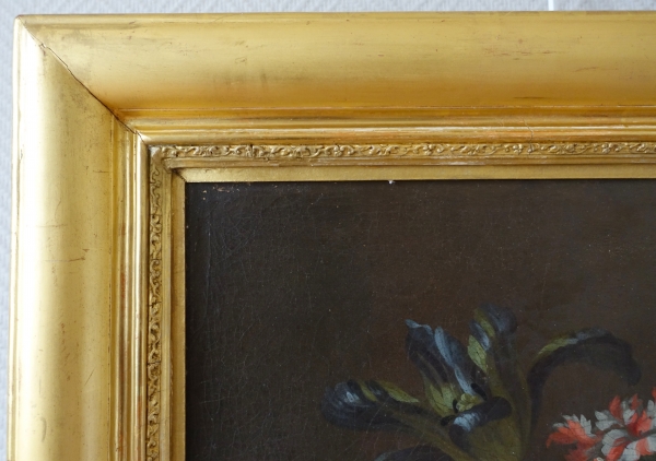 Ecole française du XIXe siècle : tableau de fleurs vers 1800 - 80.2cm x 67.7cm