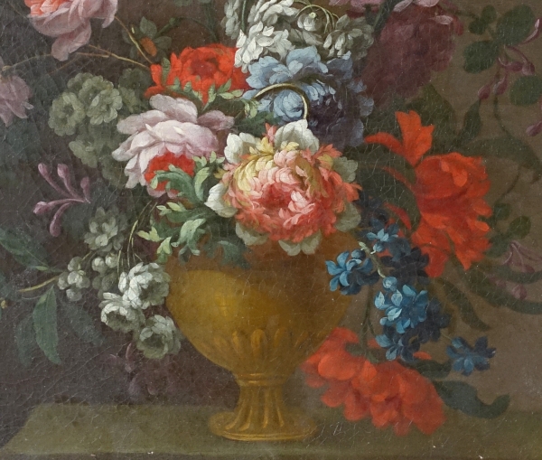 Ecole française du XIXe siècle : tableau de fleurs vers 1800 - 80.2cm x 67.7cm