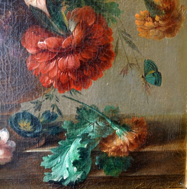 Bouquet de fleurs - école lyonnaise du début XIXe siècle - 82cm x 67cm