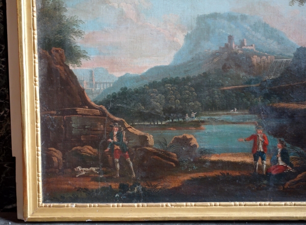 Tableau cache cheminée - école Française du XVIIIe siècle - huile sur toile - époque Louis XVI