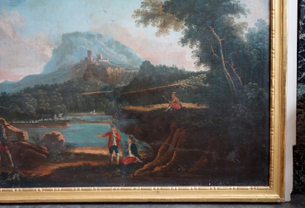 Tableau cache cheminée - école Française du XVIIIe siècle - huile sur toile - époque Louis XVI