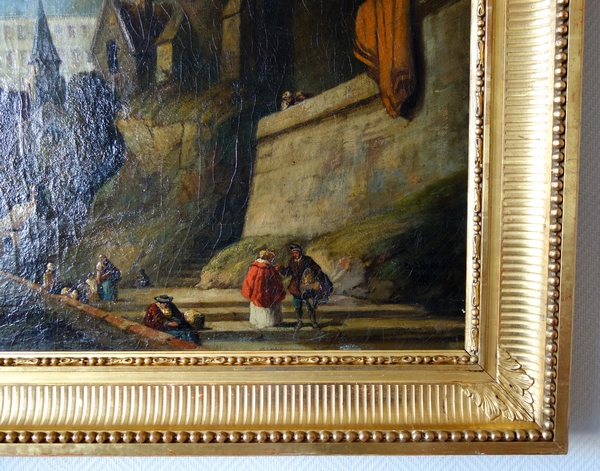 19th century French school, large painting signed Joseph (Paul Martin) - 91cm x 124cm