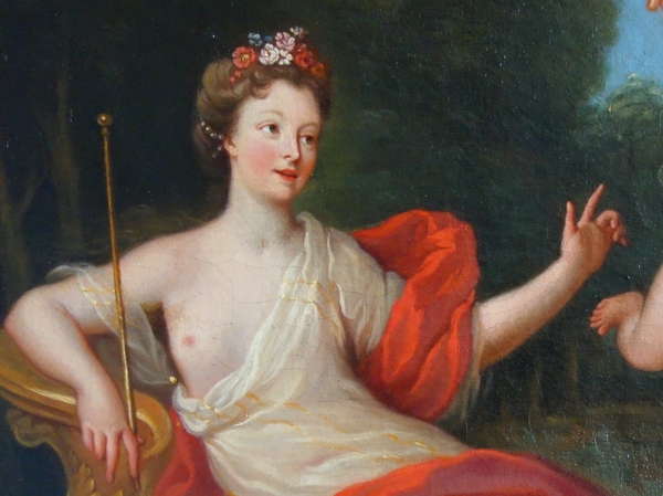 Ecole Française du début XVIIIe siècle, le Char de Vénus, tableau mythologique - 81cm x 65cm